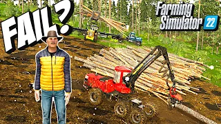 Coming Up with a BRILLIANT New Logging Ideas on our Hidden Forest Farm | Farming Simulator 22