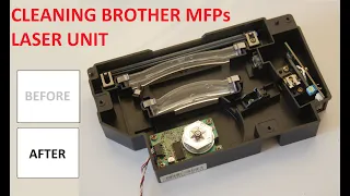 HOW TO CLEAN THE LASER UNIT ON BROTHER MFP DEVICES, SOLVING THE LIGHT PRINTING PROBLEM