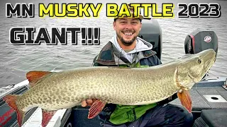 53 INCH GIANT MUSKY CAUGHT At MUSKY BATTLE 2023!!! Trophy Muskie Fishing in Northern Minnesota