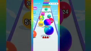 BallRun2048 level -91 #shorts #gaming #gameplay #games #viral #trending #ballrun2048 @funykidsgames