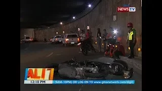 BT: Motorcycle rider, sugatan matapos bumangga sa likuran ng taxi