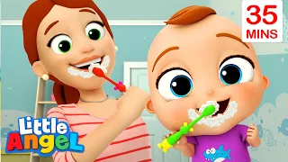 Brush Your Teeth Baby John + more Little Angel Educational Kids Songs & Nursery Rhymes