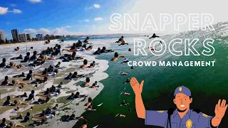 Crowd Management Snapper Rocks