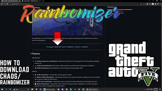 GTA 5 - How to download Rainbomizer/Chaos Mod (@DarkViperAU Mod)​