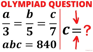 Olympiad Question | Learn tips to solve Olympiad Math Question fast | Math Olympiad Preparation