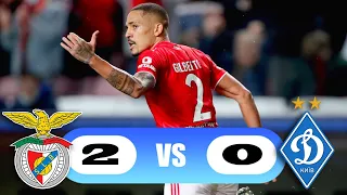 Benfica vs Dynamo Kyiv 2-0 Highlights & Goals - Champions League 2021-2022