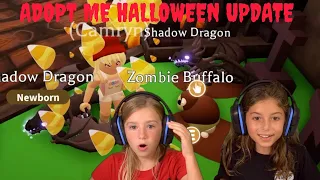 Buying ALL the NEW ADOPT ME UPDATE HALLOWEEN ITEMS With My Friend! Part 1