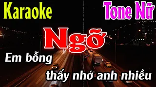 Ngỡ Karaoke Tone Nữ Karaoke Lâm Organ - Beat Mới