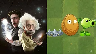 Albert Einstein And Nikola Tesla PvZ2 Meme