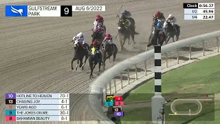 Gulfstream Park August 6, 2022 Race 9