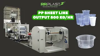 PP SHEET EXTRUSION LINE - 500 KG/HR | RR PLAST EXTRUSIONS | MANUFACTURER & EXPORTER IN MUMBAI INDIA