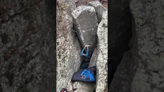 Dagger (V9) Boiling Springs, Southwest Missouri Bouldering