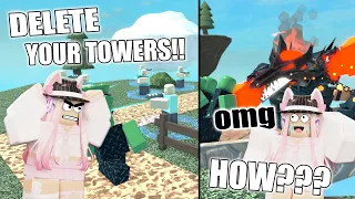 Surprising Fans in TDS with the Monster.. | ROBLOX