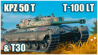 Kampfpanzer 50 t, T-100 LT & T30 • RASEINIAI HEROES WoT Blitz