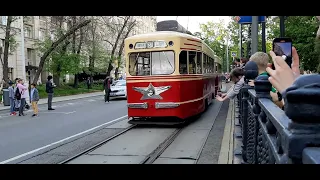 Парад трамваев в г. Москва, 2022 г.