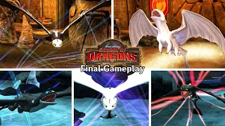 FINAL GAMEPLAY - Dragon Tactics with Light Fury, Toothless, and Night Lights | School of Dragons