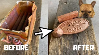 Copper Radiator Melt Down - Copper Casting Plaque - 1100°C+ ASMR Metal Melting - BigStackD Casting