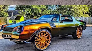 chameleon T top 81 Z28 camaro Gold Forgiato part 2 in description