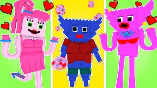 Monster School : Fat Huggy Wuggy All Episode - Minecraft Animation