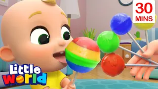 Lollipop Song With Nina And Nico + More Kids Songs & Nursery Rhymes by Little World