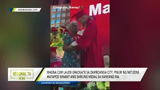 Regional TV News: Magna Cum Laude graduate sa Zamboanga City, hinangaan ng netizens