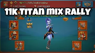 KVK F2P RALLY TRAP VS MAXED TITAN 11K MIX RALLY ft. @yjeevan611 IN LORDS MOBILE