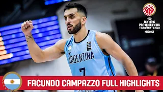 Facundo Campazzo | ARG | Full Highlights from FIBA Olympic Pre-Qualifying Tournament 2023 Argentina