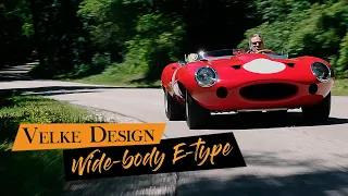 Wide-body E-type. Form AND Function - Velke Design "Le Mans" Jaguar E-Type