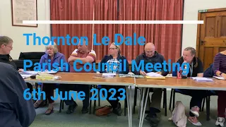 Thornton Le Dale Parish Council Meeting 6th June 2023