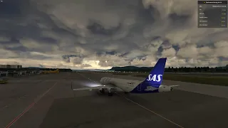 MSFS 2020/Visby Sweden To Trondheim Norway/SAS A320neo