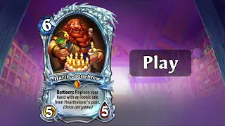 Hearthstone - Diamond Harth Stonebrew (Card Animation & Sounds)