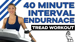 40 MIN INTERVAL ENDURANCE | Treadmill Follow Along!