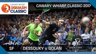 Squash: Dessouky v Golan - Canary Wharf Classic 2017 SF Highlights