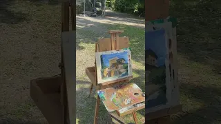 Landscape painting in Italy #fcaa #landscapepainting #PleinAir #studyinitaly