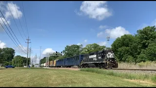 Norfolk Southern GP38-2 High Hood 5120 on NS Local B73 in Romulus, MI - NS Wabash Line 06/23/2020