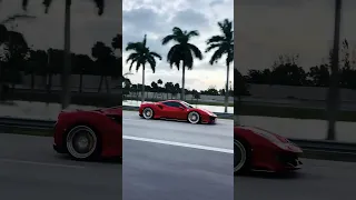 Ferrari 488 Pista downshifts!!!