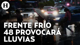 SMN pronostica lluvias y viento fuerte en México por Frente Frío 48