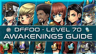 Dissidia Final Fantasy Opera Omnia - Global - Level 70 Awakenings Guide