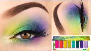 Neon Cool Toned Rainbow Eye Makeup Tutorial - Melt Cosmetics Radioactive Palette || KELLI MARISSA