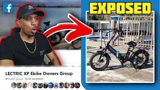 LECTRIC EBIKE Owners Facebook Group gets EXPOSED! Pt. 2