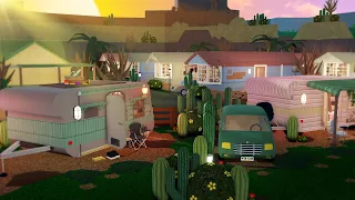 Building a Trailer Park in Bloxburg 🌵🏘️ *Caravan Park in the Desert!!*