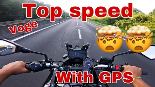 Voge 300 ds Top speed with GPS🥶 | Alps rider | 4k | #topspeed #motovlog #300DS #4k