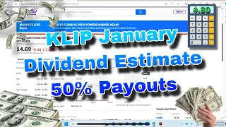 ESTIMATING KLIP 50% Dividend Payout for January & Stock Appreciation Opportunity for 2024