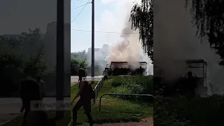 В Харькове утром сгорела маршрутка. 29.06.2021