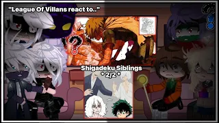 "League Of Villans react to.." 《My AU》 + {angst} * 2/2 *
