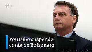 [Notícias em áudio] YouTube apaga live de Bolsonaro e suspende canal do presidente por sete dias