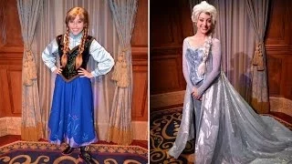 Anna and Elsa Meet & Greet - Now Visiting Individually w/ Guests at Princess Fairytale Hall - FROZEN