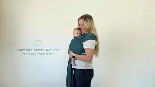 Moby Classic Wrap Baby Carrier in Pacific Tutorial Demo