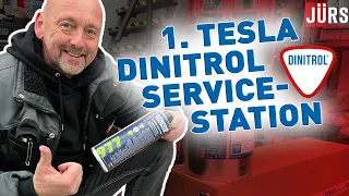 Hohlraumversiegelung unter Anleitung des Herstellers - ERSTE Tesla Dinitrol Service Station