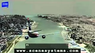 Hudson Flight 1549 HD Animation with audio for US Airways Water Landing